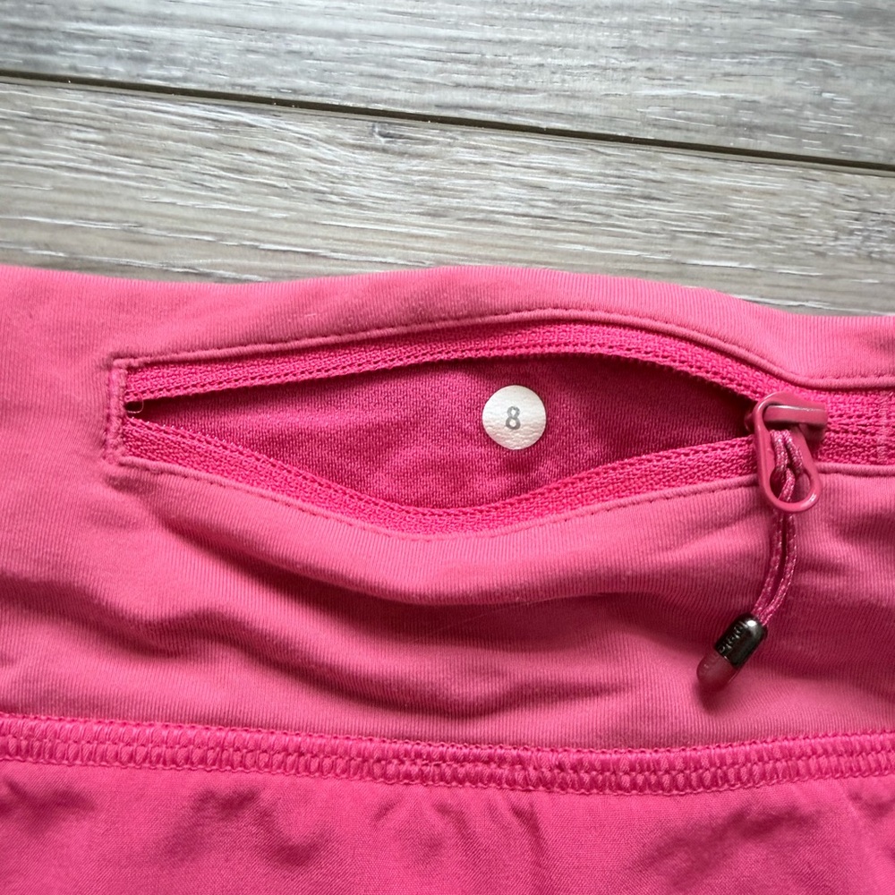 Pink lululemon with Zipper Pocket